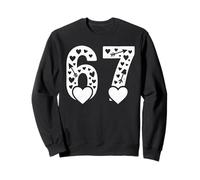 Valentine 6-7 Fun 67 Number 6-7 6 7 Valentine Six Seven Sweatshirt