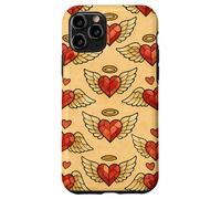 Valentine Angel Sacred Heart Stained Glass Love Wings Halo Case for iPhone 11 Pro