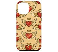 Valentine Angel Sacred Heart Stained Glass Love Wings Halo Case for iPhone 12 mini