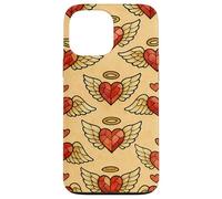 Valentine Angel Sacred Heart Stained Glass Love Wings Halo Case for iPhone 13 Pro Max