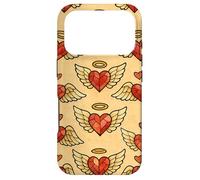 Valentine Angel Sacred Heart Stained Glass Love Wings Halo Case for iPhone 17 Pro