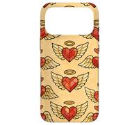 Valentine Angel Sacred Heart Stained Glass Love Wings Halo Case for iPhone 17 Pro Max