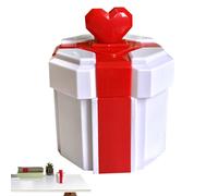 Valentine Box - Party Decorations Case | Christmas Empty Wrap Candy Box | for Candy Treats Cookie Rings Earrings Jewelry Lipsticks Birthday Wedding Holiday Men Women