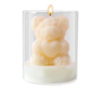 Valentine Candle - 12-18h Burning Time, Romantic Candles, Heart Bear Shape Candles, Mood Lighting | Love Votive| Couples Candle | Decorative Valentine Votive for Creating Romantic Moments