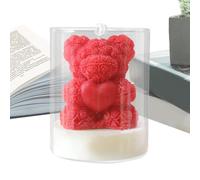 Valentine Candles - Heart Shaped Bear Shape Wedding Decoration, Scented Candles For Christmas Decoration | Partners Spouses Grooms Brides | Date Proposal Accent For Dinner Rome