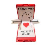 Valentine Cards - Enhances Romantic Greetings, Funny Heart Design Decor, 3D Printed Material + Foldable Build, Premium Quality Keepsake, For Wife Mother & Daughter, Special Occasion Blessings