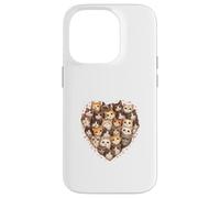 Valentine Cats Heart Funny Love Cat Animals Paws Case for iPhone 14 Pro