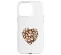 Valentine Cats Heart Funny Love Cat Animals Paws Case for iPhone 15 Pro Max