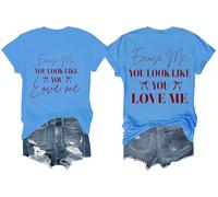 Valentine Coquette Bow Shirt, Excuse Me You Look Like You Love Me Shirt Carolina Blue