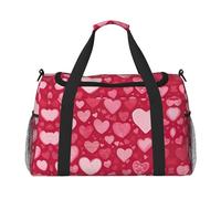 Valentine Day Foldable Travel Duffel Bag Tote Carry On Luggage Bag For Weekend Getaways, For Spontaneous Trips, Black, One Size, Black, One Size