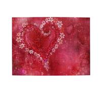 Valentine Day Heart Flower,500 Pieces Puzzles for Adults-Wooden Jigsaw Puzzle for Adults Elderly