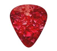 Valentine Day Heart Flower Printed Guitar Pick 12 Pieces Guitar Pick In A Box The Makes Sound Clear Ukulele Electric Acoustic Guitar Bass (0.46 0.71 0.96mm)
