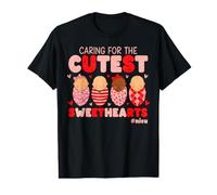 Valentine Day Nicu Cute Nurse Caring Sweethearts Scrub Women Value Graphic T-Shirt