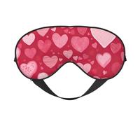 Valentine Day Print Functionality Cozy Eye Mask Adjustable Strap Nap Night Travel Camping Yoga Relax