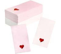 Valentine Dinner Napkins Disposable - 100 Pack - Heart Paper Napkins Valentine's Day Paper Towel Guest Napkins for Valentine Decoration Decor