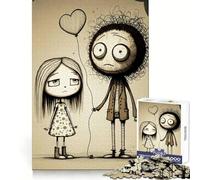 Valentine Doodle II 1000 Piece Jigsaw Puzzle Thought Challenge Cozy Relaxation Cut Precisely (38x26cm)