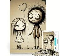 Valentine Doodle II 1000 Piece Puzzle For Adults Mind Skill Play Laser Cut for Flawless Fit Rewarding Activity for Rainy Days (50x75cm)