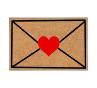 Valentine Door Mat - Envelope Design Anti Slip Doormat Construction, Romantic Entryway Floor Decor | For indoor outdoor use with festive love charm, with apartments offices dorms hotels kitchens livin