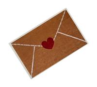 Valentine Door Mat - Non-Slip Linen Rubber Kitchen Rug,Romantic Home Mat Heavy Duty Non Slip Backing | Decorative Doormat for Kitchen, Porch, Patio,