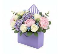 Valentine Envelope Boxes,Floral Envelope Box Empty Flower Stripe Paper Box Florist Bouquet Gift for Arrangements Gift Packaging Birthday Wedding Party