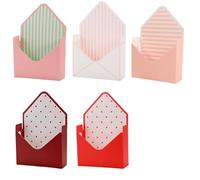 Valentine Envelope Boxes, Florist Bouquet Hand Envelope Box, New Floral Envelope Boxes, For Florists and Floral Gift Givers (Mixed A 5pcs)