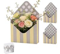 Valentine Envelope Boxes, Foldable Floral Envelope Flower Boxes, Hand Packaging Decorative Flower Arrangement Holder for Proposal Wedding, Adds Charm and Love to Any Occasion (#b2)