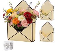 Valentine Envelope Boxes, Foldable Floral Envelope Flower Boxes, Hand Packaging Decorative Flower Arrangement Holder for Proposal Wedding, Adds Charm and Love to Any Occasion (#a2)