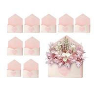 Valentine Envelope Boxes | Heart Pattern Packaging Paper - Flower Envelope Boxes - for Kids Friends Wife Mother Sister Daughter Holiday Special Occasions Blessings New Year Party