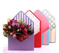 Valentine Envelope Boxes, Valentine's Day Floral Envelope Box, Flower Wrapping Paper, Decorative Flower Box with Love Letters Design for Proposal Wedding Birthday Party Arrangements