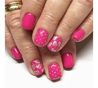 Valentine Fake Nails Square Press On Acrylic Full Covers False Stick On Gloss Artificial Stick On Fake Nail