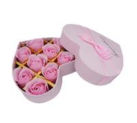 Valentine Gifts for her 10 PCS Soap Flowers Bath Rose Petals Decorative Rose Floral Scented Best for Her Women Girls Mom Lover Birthday Christmas Mothers Day Gifts Ideas Easter (Pink)
