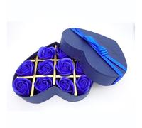 Valentine Gifts for him 10 PCS Soap Flowers Bath Rose Petals Decorative Rose Floral Scented tub Essential Oil Set, Best Gifts for Her Women Girls Mom Lover Birthday Valentine Christmas (Blue)