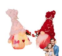 Valentine gnome light, Valentine gnomes plush | Dwarf ornaments | valentines day gnomes plush decorative ornaments dwarf doll with LED light for shelf
