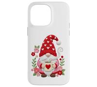 Valentine Gnome with Coffee Yarn Style Knit Crochet Lover Case for iPhone 14 Pro Max