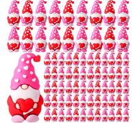 Valentine Gnomes, Valentine Gnomes Mini, Valentines Day Gnomes, Mini Gnomes Figurines, Valentine Figurines for Home Party Decor Gifts (100, pink)