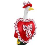 Valentine Goose Costume - 23 Inch Love Heart Statue Decorative Hat | Lovely Desk Lawn Garden Yard Farm Christmas Decor for Day
