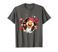 Valentine Goose Valentine's Day Romantic Farm Animal Love T-Shirt