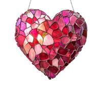 Valentine,Heart Shaped Ornaments for Valentine's Day - Acrylic Heart Ornaments | Colorful Pendant, Aesthetic Charm Accessories, Deco | Heart Shaped Ornaments for Valentine's Day