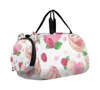 Valentine Hearts Desert Duffel Bag with Shoes Compartment Multifunctional Weekend Travel Bag for School Practice, Sports, Travel