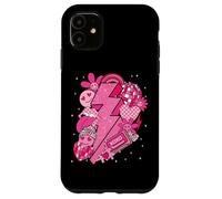 Valentine Love Lightning Bolt Disco Hearts Y2K Retro Graphic Case for iPhone 11