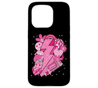 Valentine Love Lightning Bolt Disco Hearts Y2K Retro Graphic Case for iPhone 15 Pro