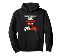 Valentine Mode Off Game Mode On Gamer Humor Art Pullover Hoodie