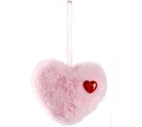Valentine Plush Decor 12cm Cute Heart Shaped Hanging(Pink)
