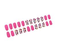 Valentine Press On Nails Almond Fake Nails Glossy Designs False Nails Full Covers Artificial Acrylic Nails 24pcs 12Size