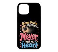 Valentine Pug Gone From My Sight Heart Case for iPhone 15
