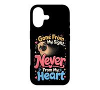 Valentine Pug Gone From My Sight Heart Case for iPhone 17