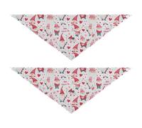 Valentine Red Dwarf Dog Bandanas Bulk Snap Button Unisex Puppy Cat Pet Scarf Cute Pet Holiday Accessories Decor for Dogs Cats 2 Pack