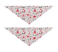 Valentine Red Dwarf Dog Holiday Bandanas Snap Button Unisex Puppy Cat Pet Scarf Cute Pet Holiday Set for Dogs Cats 2 Pack