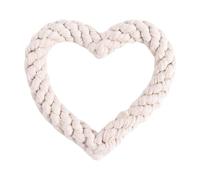 Valentine Rope Chew Toy - Cute Heart Knot Pattern, Grippy, Appealing Biting Activity Piece, Colourful Festive Construction | Holiday Play Rope for Pets with Fun Throwing Practice
