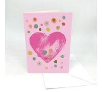 Valentine’s Audio Card for Him or Her | Record Your Own 30 second Message | Design: Heart Confetti